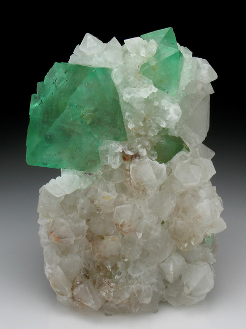Green Fluorite Octahedrons from Riemvasmaak, Siyanda District, Northern Cape Province, South Africa, Africa