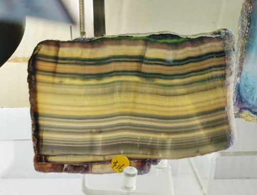 Banded Yellow and Green Fluorite from Zhegiang Province, China