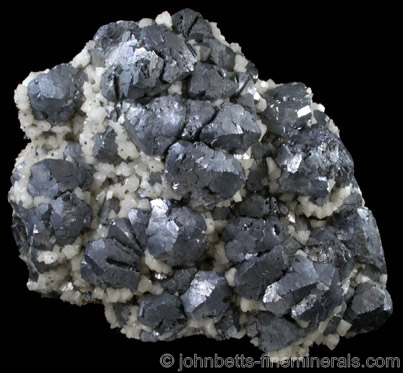 Galena with Dolomite and Chalcopyrite from Sweetwater Mine, Reynolds Co., Missouri