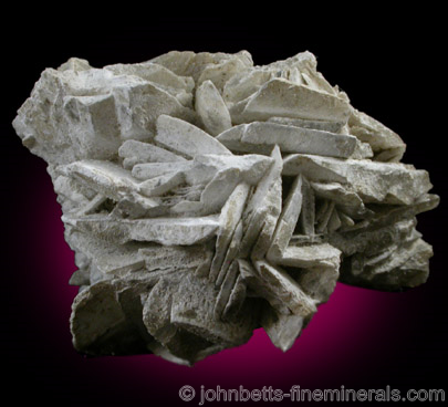 White Powdery Glauberite Crystals from Bertram Mine, east shore of Salton Sea, Imperial County, California