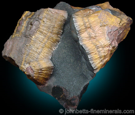 Banded Yellow Goethite from Keweenaw Peninsula, Lake Superior, Michigan