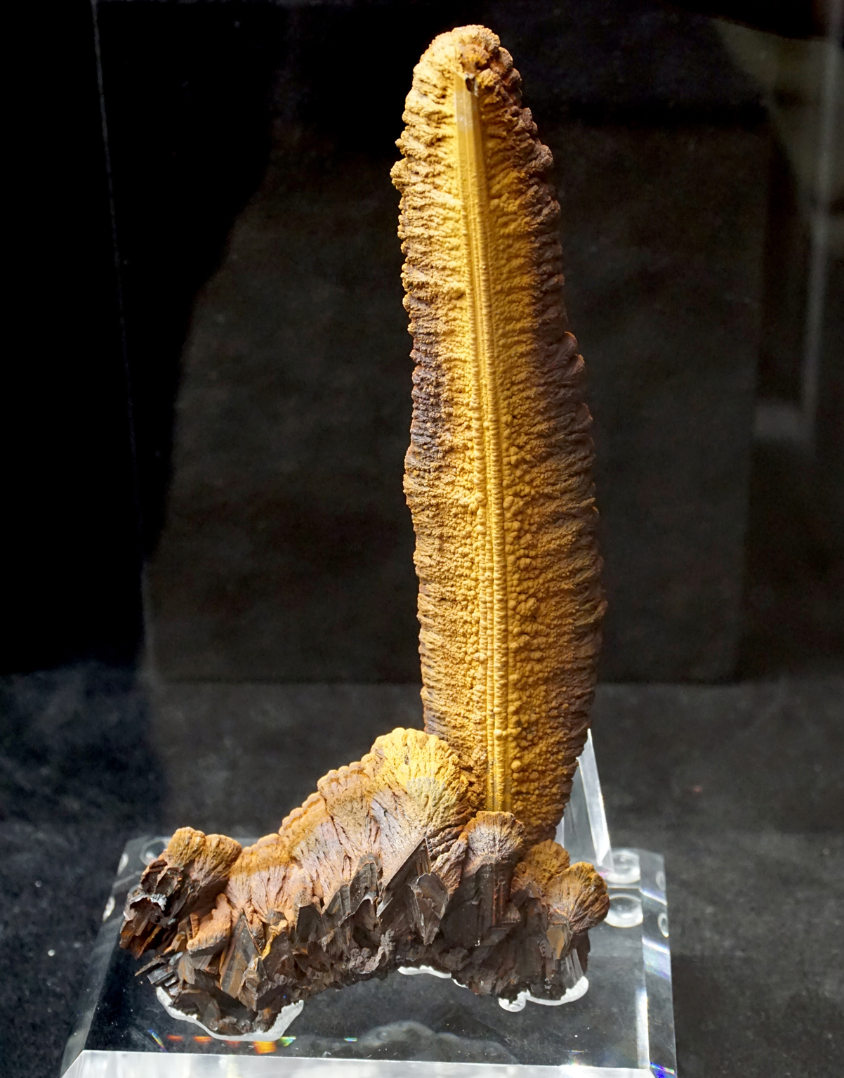 Elongated Stalagmitic Goethite Formation from Lavrion, Attica, Greece