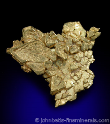 Crystallized Gold Octahedrons from Mount Kare, Papua, New Guinea