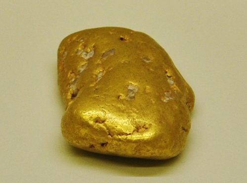 Gold Nugget from American River, Placerville, El Dorado Co., California