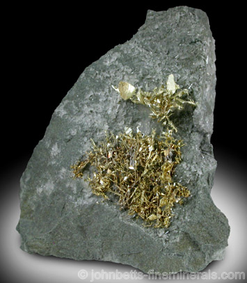 Gold Wires on Matrix from Olinghouse Mine, 6030 bench, 813 pit, Washoe County, Nevada
