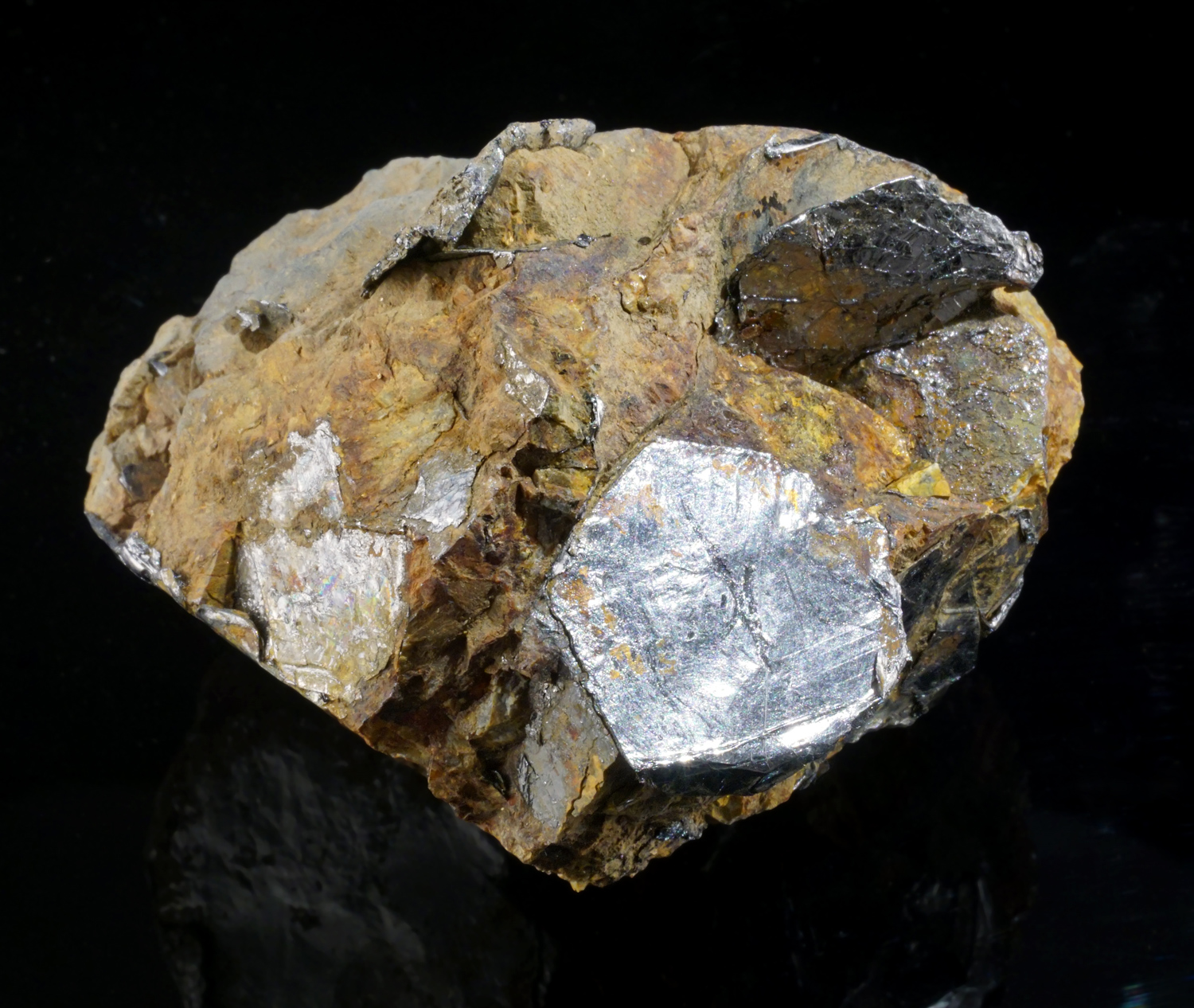 Flaky Graphite Crystal on Matrix from Stony Point, Rockland Co., New York