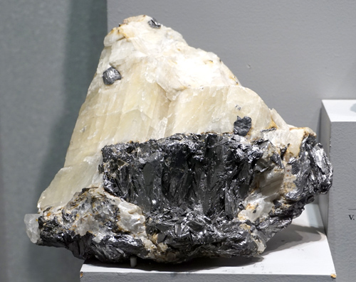 Graphite in Calcite from Ticonderoga, New York