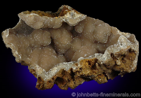 Gray Smithsonite Cavity from Morning Star Mine, Rush Creek District, Marion County, Arkansas
