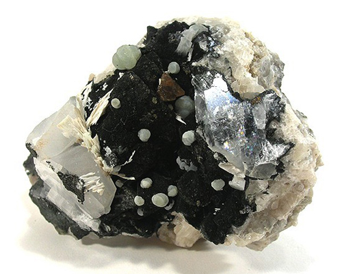 Greenockite Crystal With Prehnite from Andesite quarry, Kreimbach-Kaulbach, Wolfstein, Rhineland-Palatinate, Germany