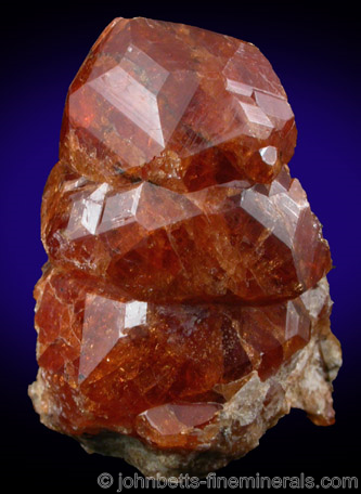 Stacked Grossular Crystals from Red Mountain, Kern County, California