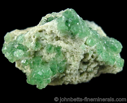 Bright Green Grossular from Black Lake Mine, Thetford, Quebec, Canada