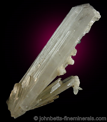 Prismatic Hemimorphite Crystal from Summit Mine, Broadwater County, Montana