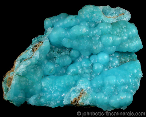 Deep Blue Hemimorphite from Sa Duchessa mine, Domusnovas, Carbonia-Iglesias Province, Sardinia, Italy