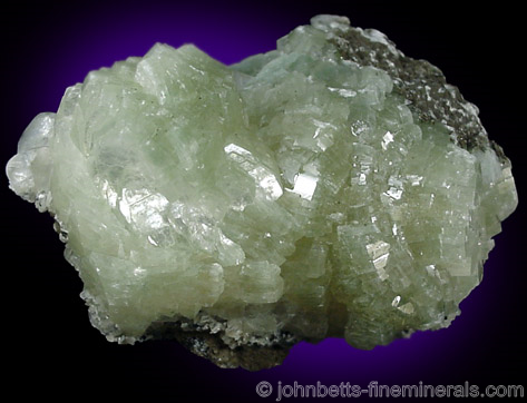 Rounded Light Green Heulandite from Prospect Park Quarry, Prospect Park, Passaic County, New Jersey