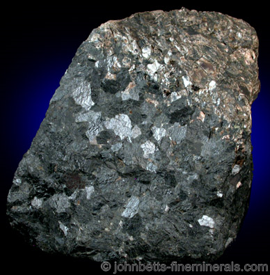 Compact Hornblende Mass from Blue Mine, Ringwood Mining District, Passaic County, New Jersey