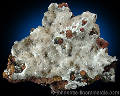 Acicular Hydrozincite Crystals from Mina Ojuela, Mapimi, Durango, Mexico