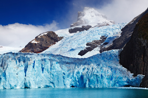 Glacier Flowing Into Ocean from Spegazzini Glacier, Argentina