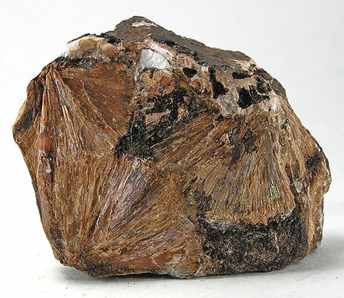 Radiating Brown Inesite from Broken Hill, Yancowinna Co., New South Wales, Australia