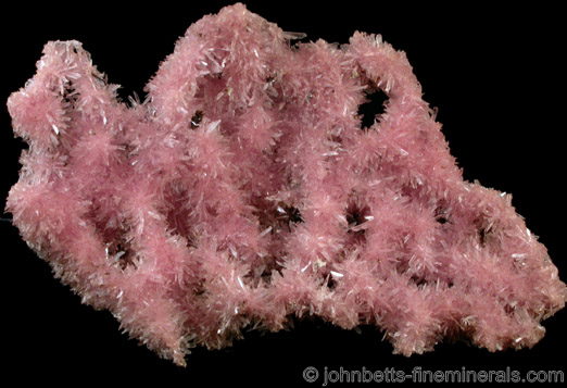 Spiky Pink Inesite from Daye Mine, near Huangshi, Hubei, China