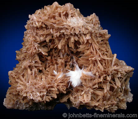 Brown Inesite with Xonotile from Wessels Mine, Kalahari Manganese Field, Northern Cape Province, South Africa