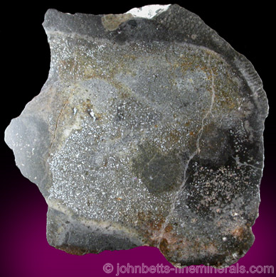 Native Iron in Host Rock from Bühl Hill, near Kassel, Hessen, Germany