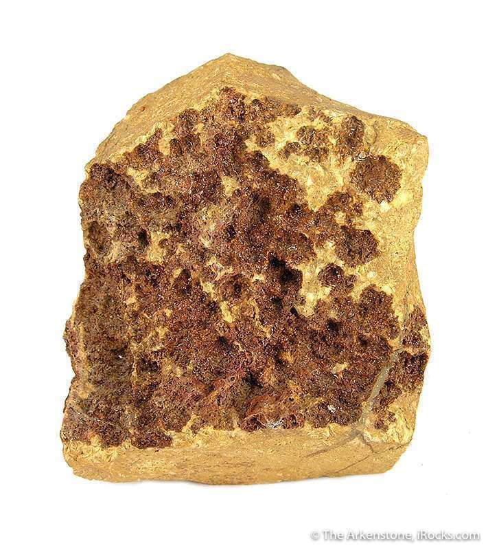 Drusy Jarosite Crystals from Goldfield, Nevada