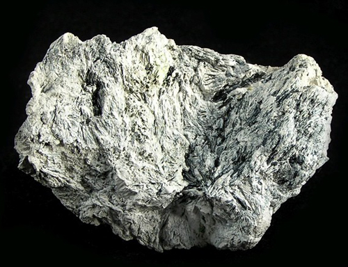 Kaolinite with Zinkenite from Itos Mine, Oruro City, Cercado Province, Oruro Department, Bolivia