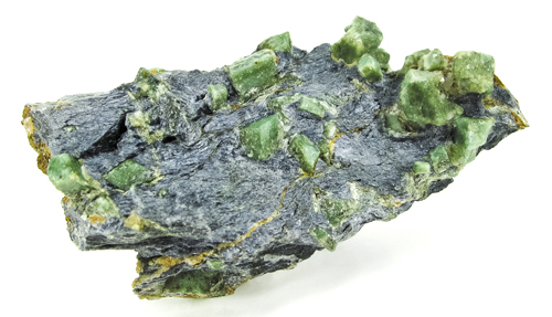 Deep Green Chromian Lawsonite from Cape Marmari, Grammata Bay, Syros Island, Greece
