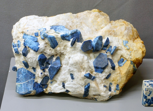 Lazulite Crystals in Matrix from Graves Mountain, Lincoln County, Georgia