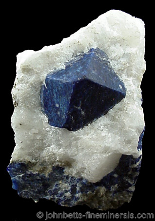 Lazurite Octahedral Crystal from Sar-e-Sang, Kokscha Valley, Badakshan, Afghanistan