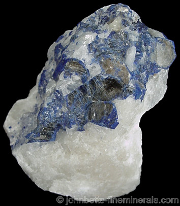 Lazurite Pseudomorph after Mica from Sar-e-Sang, Kokscha Valley, Badakshan, Afghanistan