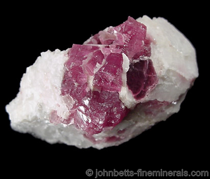 Bright Pink Lepidolite in Quartz from Petaca District, Rio Arriba County, New Mexico