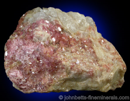 Lepidolite Flakes Albite from Walden Gem Mine, Portland, Middlesex County, Connecticut