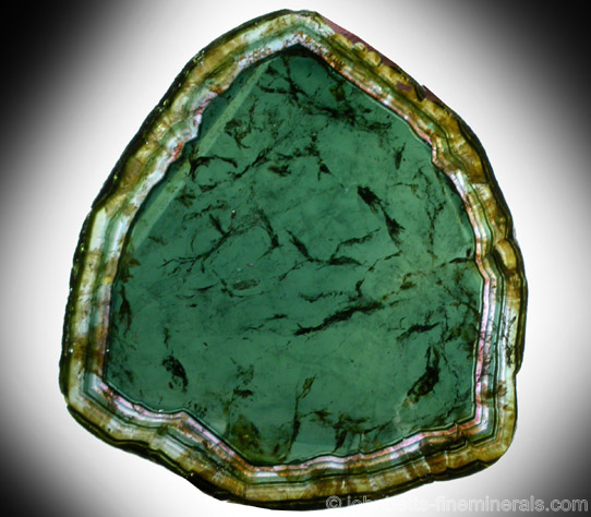Green Liddicoatite Slice from Alakamisy, north of Antsirabé, Antananarivo Province, Madagascar