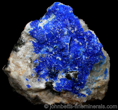 Linarite with Galena from Hansonbourg District, Socorro County, New Mexico