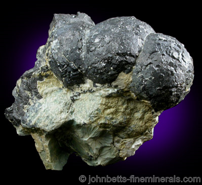Spherical Magnetite Crystal Aggregates from Cornwall Iron Mines, Cornwall, Lebanon County, Pennsylvania