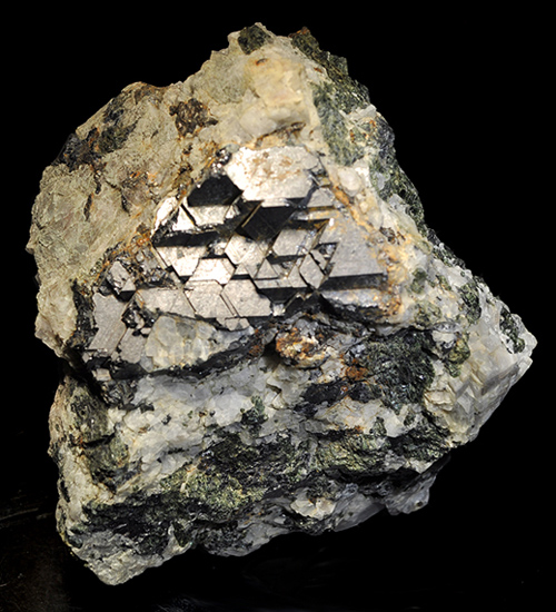 Stacked Octahedral Magnetite from Hogencamp Mine, Ramapo Mountains, Orange Co., New York