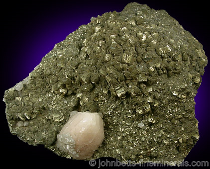 Marcasite with Calcite from Blackstone Mine, Shullsberg, Wisconsin