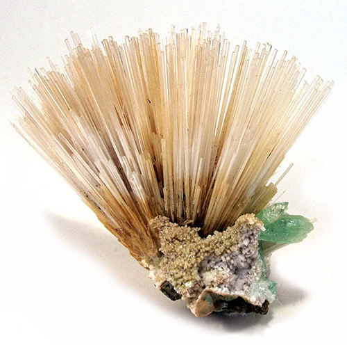 Acicular Mesolite with Apophyllite from Pune (Poona), Maharahstra, India