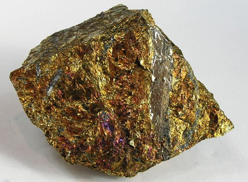 Millerite Vein in Chalcopyrite from Strathcona Mine, Levack, Sudbury District, Ontario, Canada