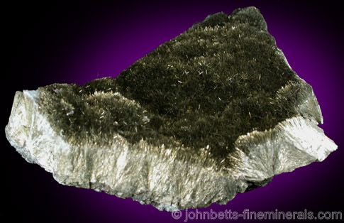 Radiating Millerite Vein from Thompson open pit Mine, Manitoba, Canada