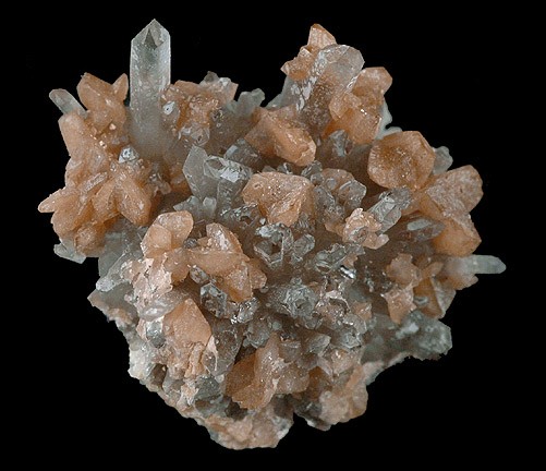 Monazite with Quartz Crystals from Siglo Veinte Mine, Llallagua, Rafael Bustillo Province, Potosi Department, Bolivia