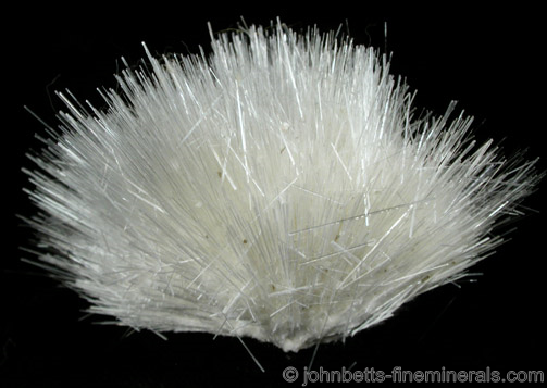 Delicate Acicular Natrolite Needles from Upper New Street Quarry, Paterson, Passaic County, New Jersey