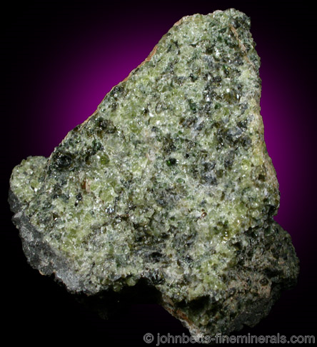 Peridot in Volcanic Rock from Kilbourne Hole, near Las Cruces, Doña Ana County, New Mexico