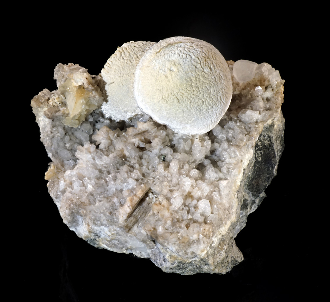 Pectolite Ball Formation from Upper New Street Quarry, Paterson, Passaic County, New Jersey