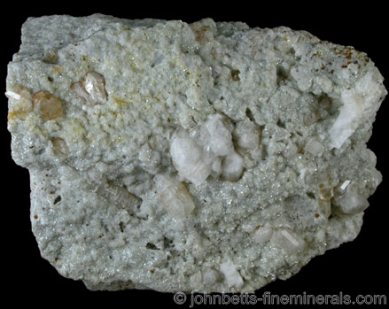 White Phenakite on Matrix from Wheeler Peak Mine, White Pine County, Nevada