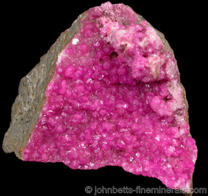 Hot Pink Cobaltian Dolomite from Kakanda Mine, Shaba Copper Belt, Democratic Republic of the Congo (Zaire)