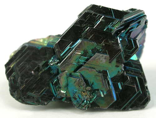 Iridescent Polybasite Crystal Cluster from Husky Mine, Elsa, Yukon Territory, Canada
