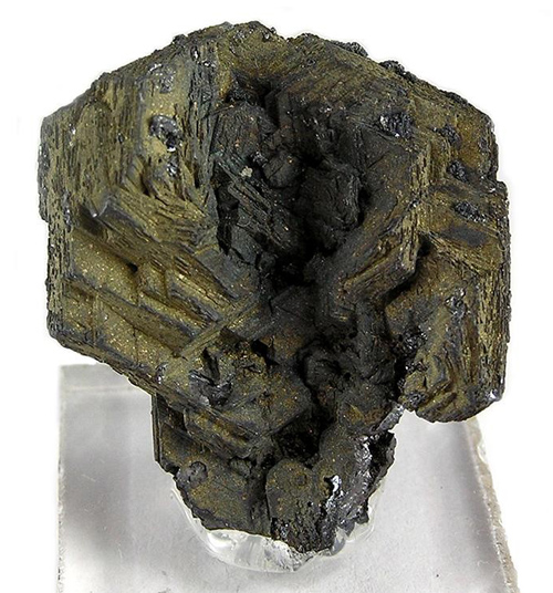 Hoppered Polybasite Crystals from San Juan de Rayas Mine, Guanajuato, Mun. de Guanajuato, Guanajuato, Mexico