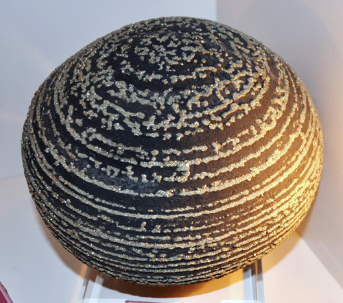 Pyrite Sphere on Shale from Dongchuan Dist., Kunming Pref., Yunnan Province, China